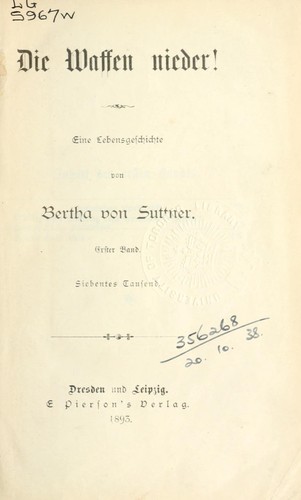 Die Waffen nieder!