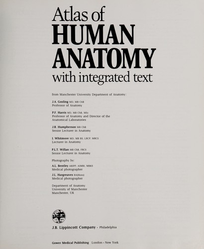 Atlas of human anatomy with integrated text
