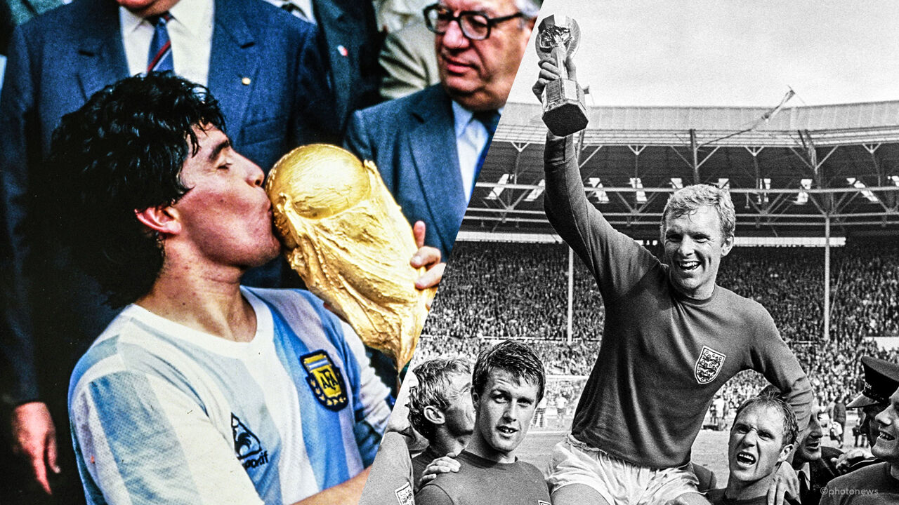 Een rivaliteit gevoed door oorlog, Maradona en "de diefstal van de eeuw": de bewogen WK-geschiedenis van Engeland en Argentinië | Sporza