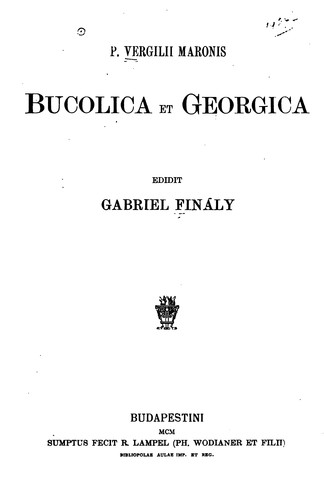 Bucolica et Georgica